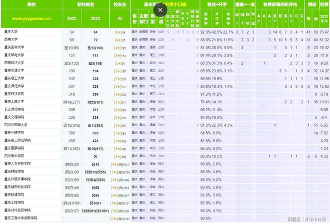 重庆理工大学排名，重庆理工大学全国排多少名