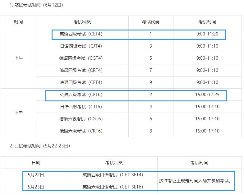 四级考试往年考试时间查询（四级考试往年考试时间查询结果）